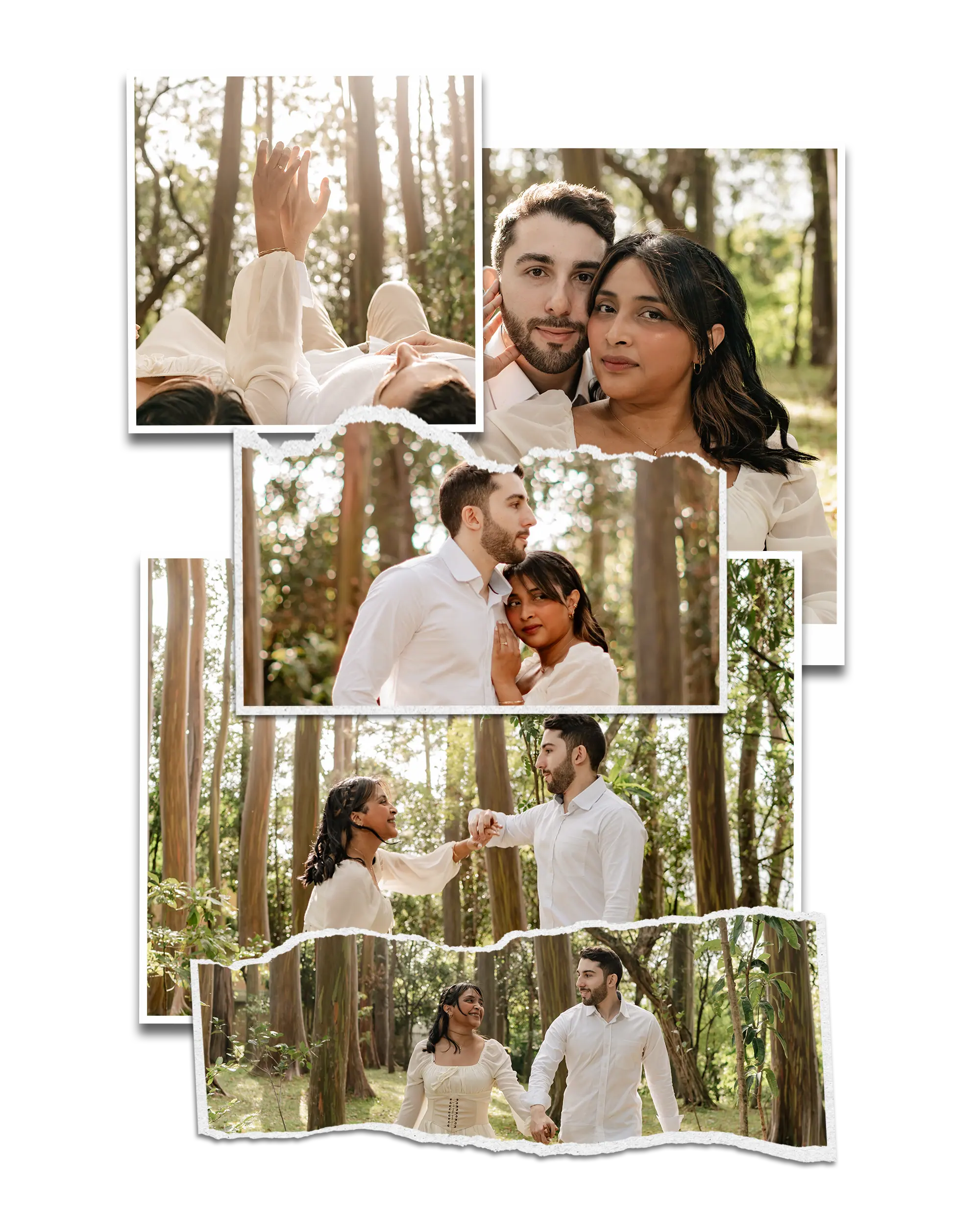 Collage of Nelly and Jason photoshoot